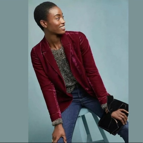 Anthropologie Jackets & Blazers - Anthropologie Gallery Velvet Blazer NWT
